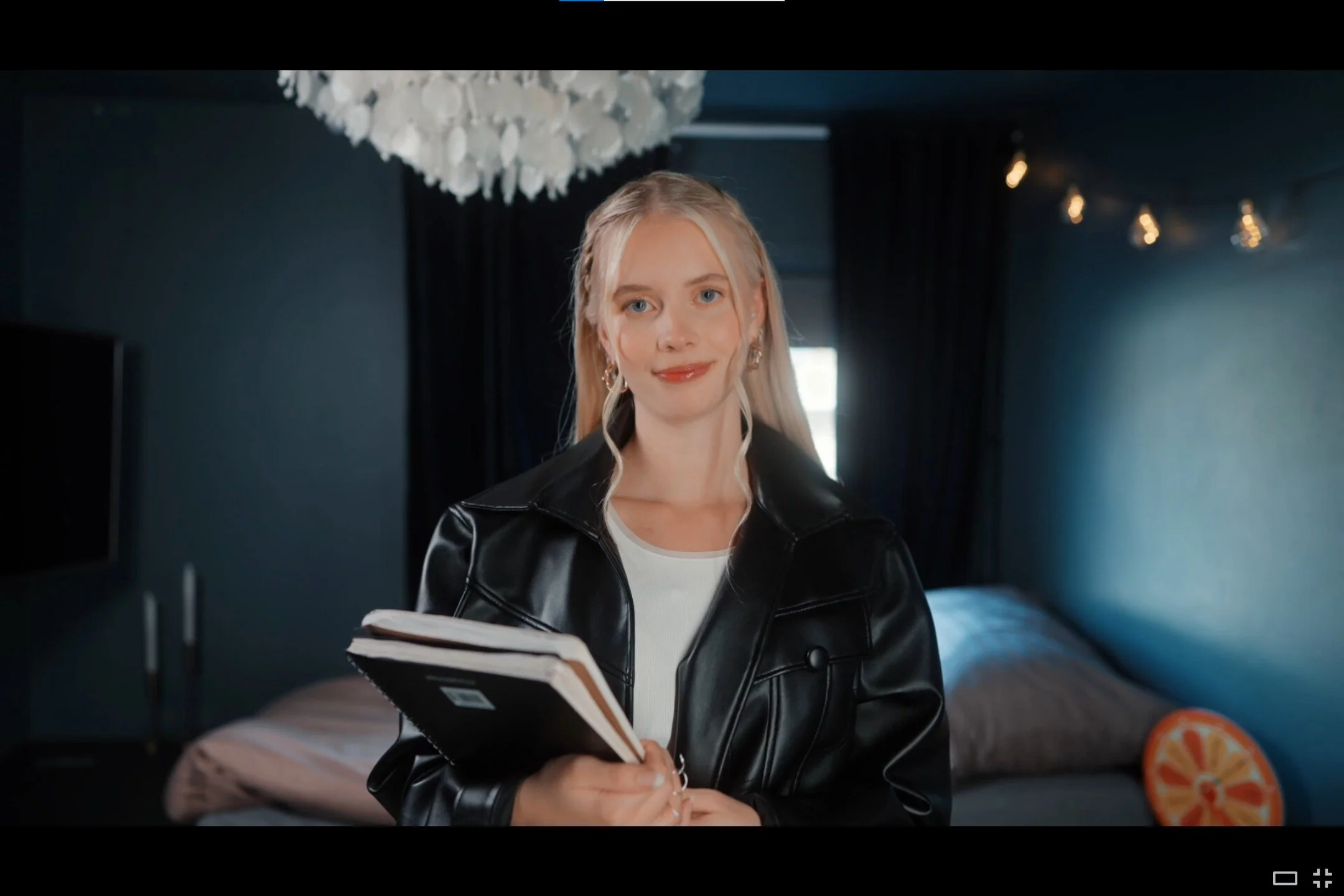 Makeup and hair on actress for film video game in Oslo