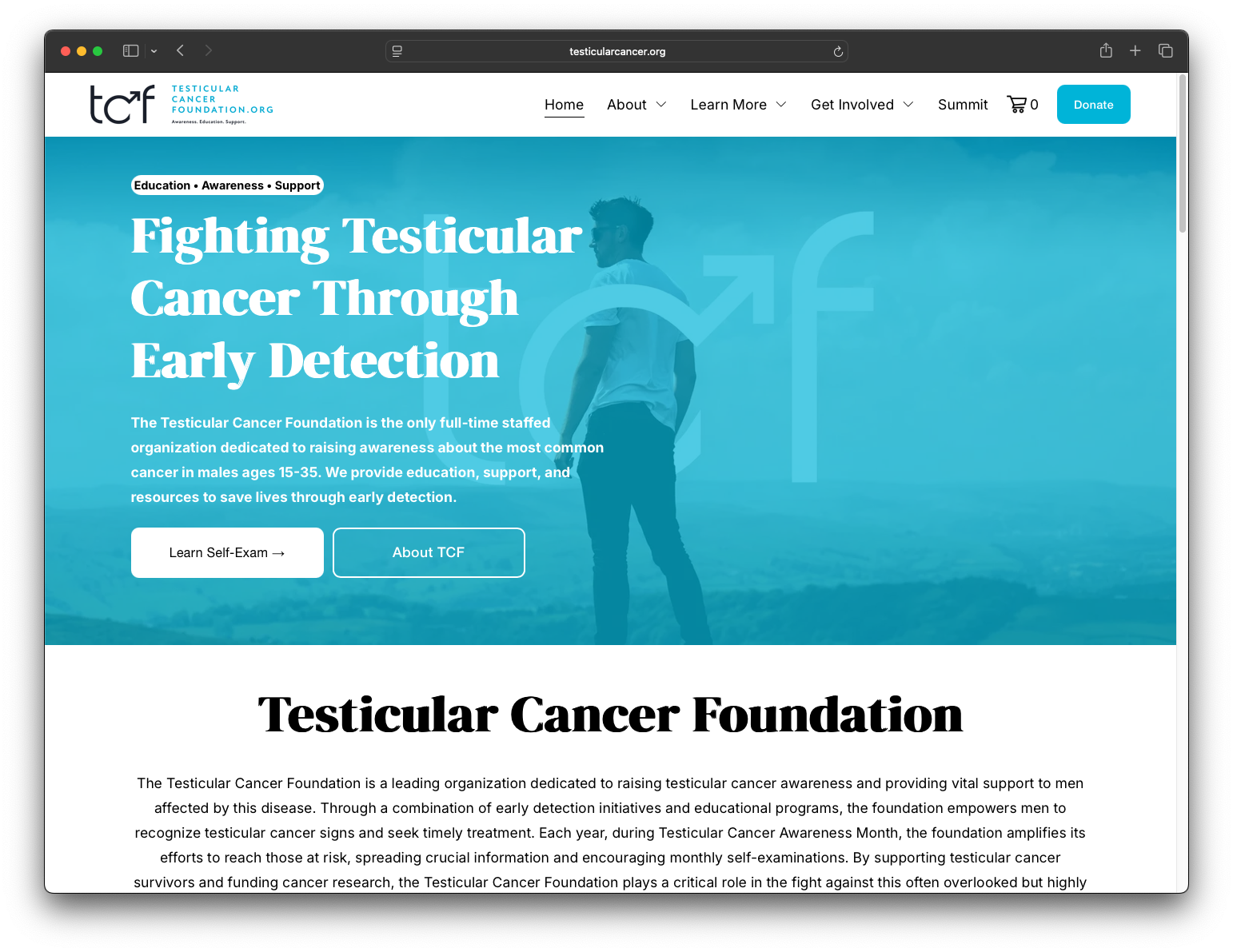 Introducing the New Testicular Cancer Foundation Website: A Place to Learn, Connect, and Share Your Story