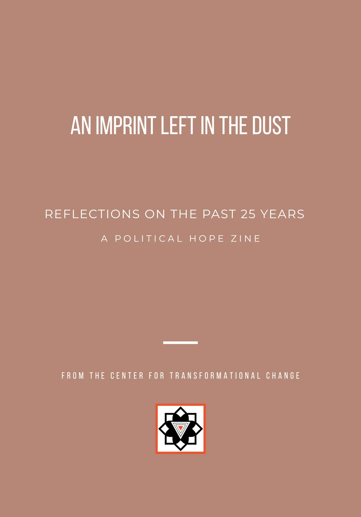 An imprint left in the dust
