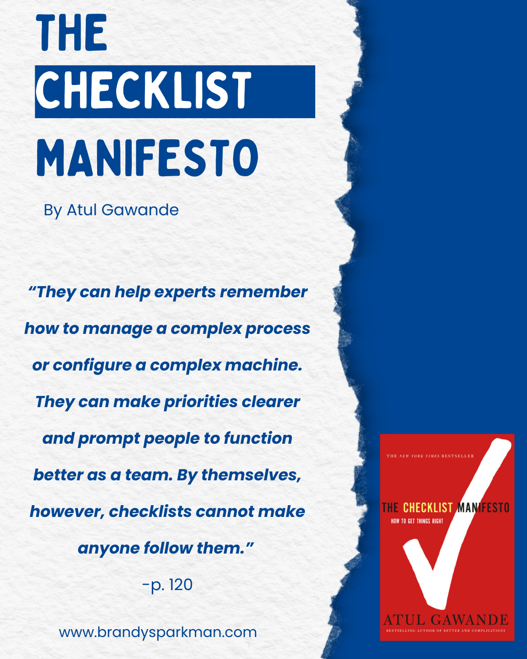 The Checklist Manifesto