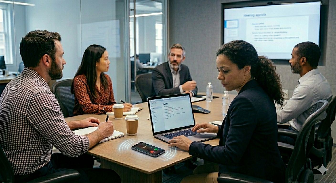 The caregiver sitting next to you in the meeting