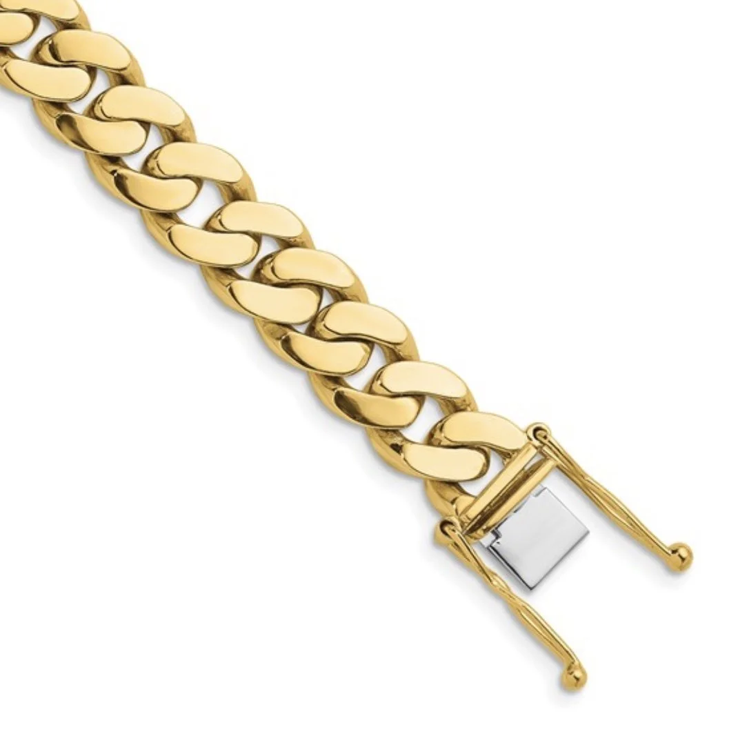 14k Solid Curb Chain with Box Clasp