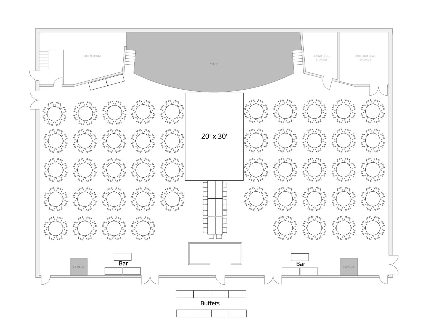 Auditorium Wedding 1 (400 ppl)