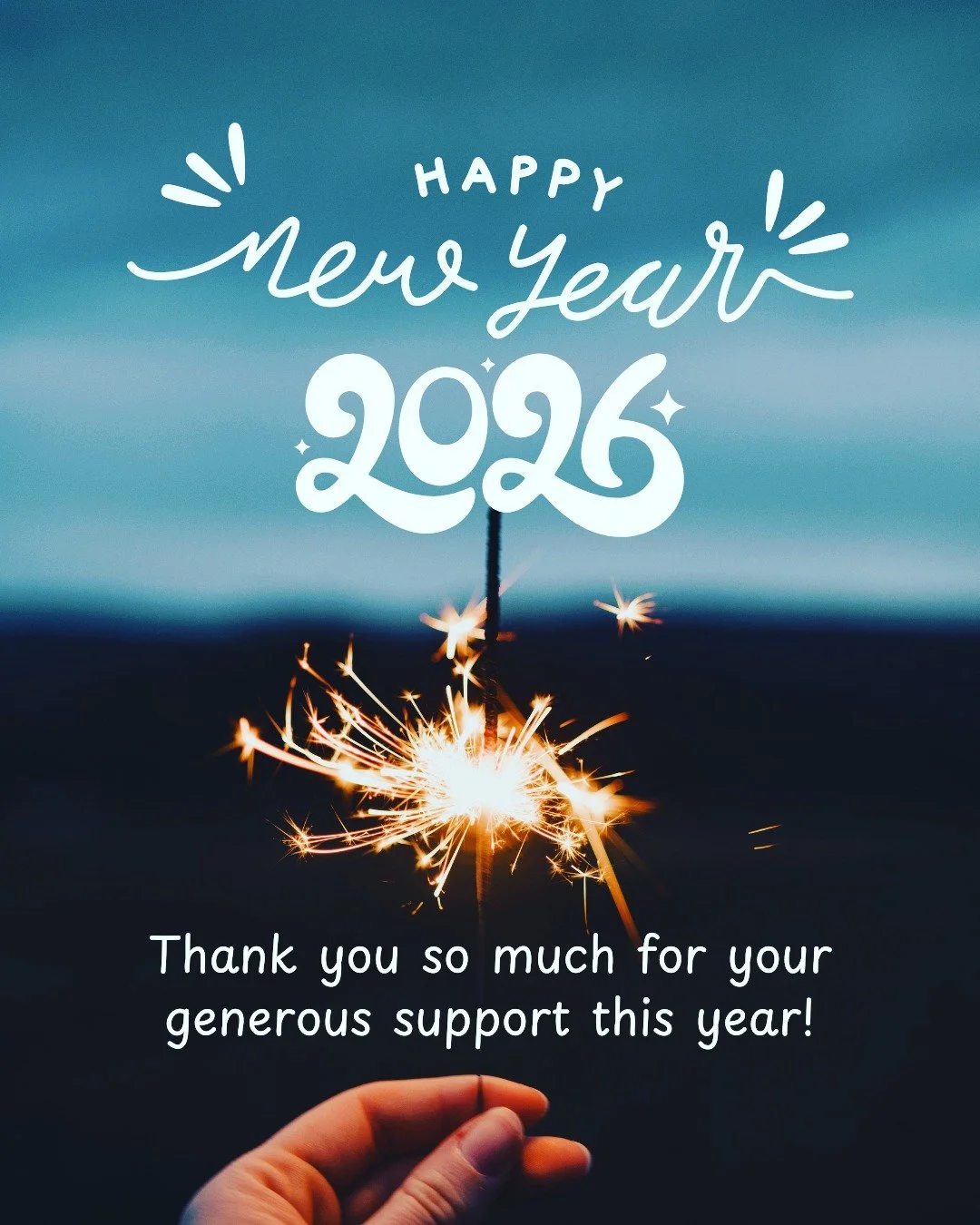 As we close out 2025, I would like to take a moment and express my gratitude for your generous support this year.

It was our second year of sales and we achieved our goal. We couldn't have done this without your amazing support, so thank you so much