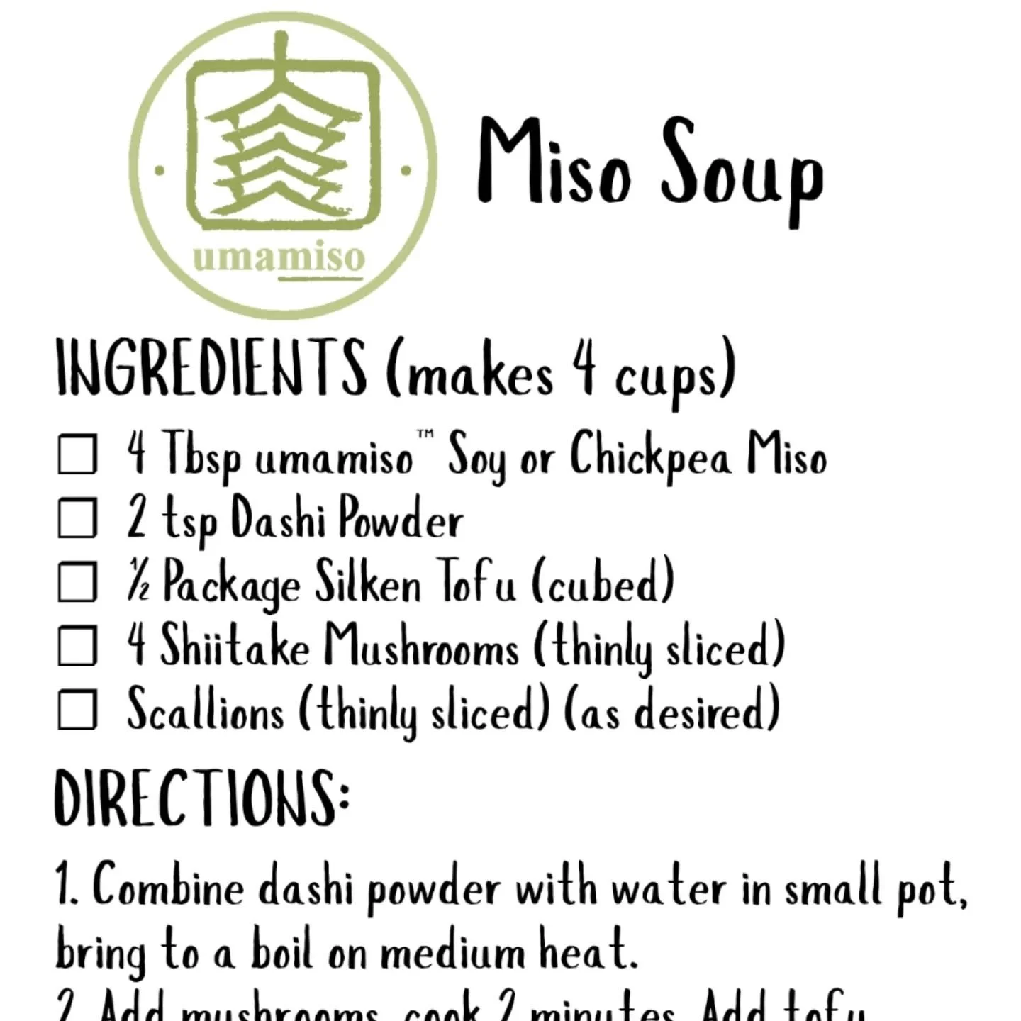 Good morning everyone 🌞 

Thank you so much for the great market yesterday 💕 It was wonderful to see lots of you ✌️

We get lots of questions about how to use #miso and we typed up our two favorite simple recipes that we love last night ☺️

Go to t