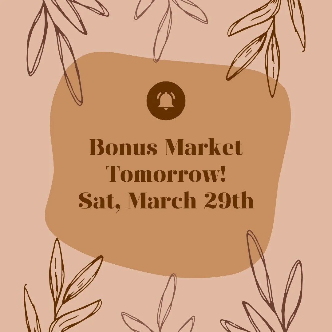 Don't miss the extra market tomorrow, March 29th!

Capital City Farmers Market
Barr Hill
116 Gin Lane in Montpelier
10am-1pm

Hope to see you there!🥰

#miso #misosoupballs #montpelier #vermont #味噌 #みそ玉 #アメリカ #バーモント州