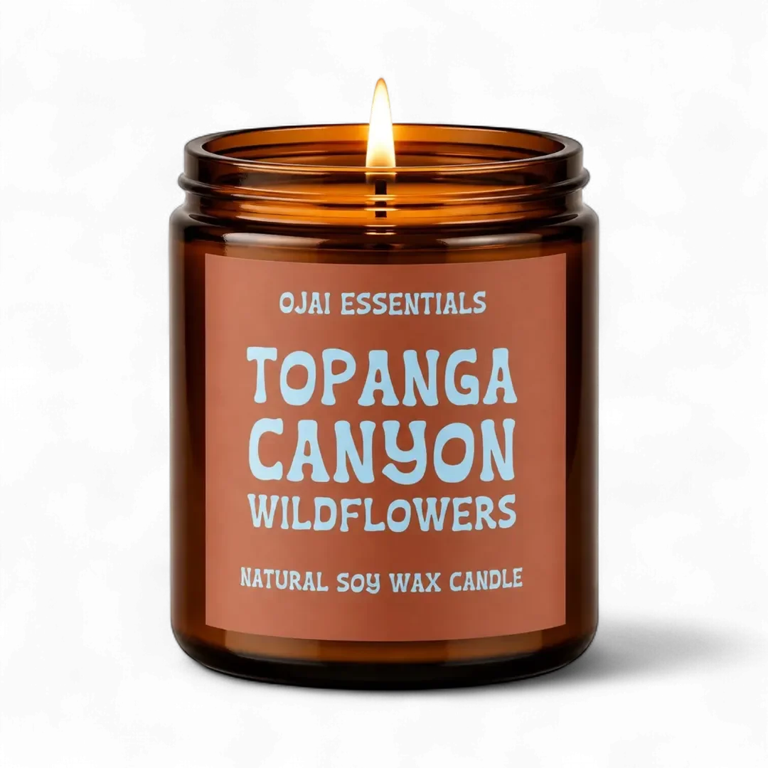 Topanga Canyon Wildflowers Candle