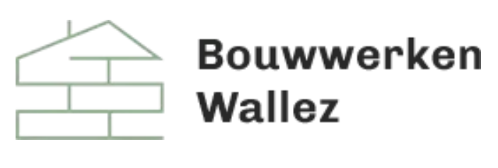 witte achtergrond met daarvoor zwarte tekst Bouwwerken Wallez