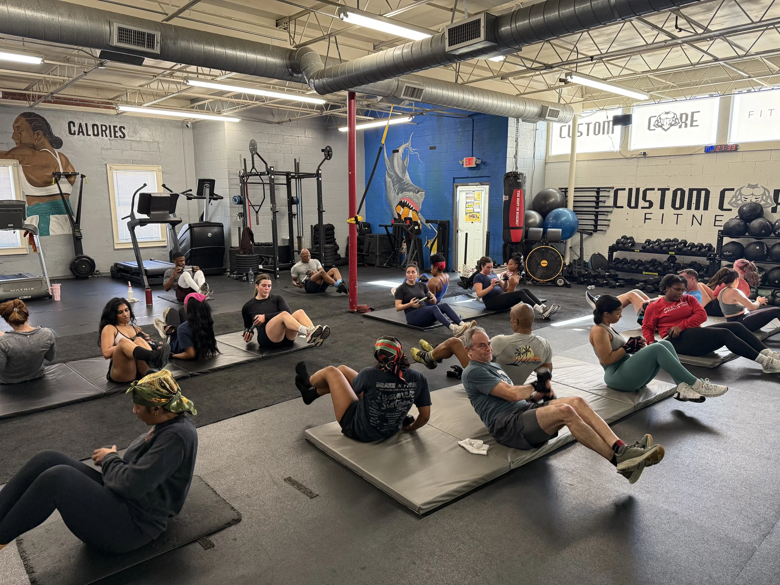 Custom Core's group fitness classes bring variety and build strength for all fitness levels.