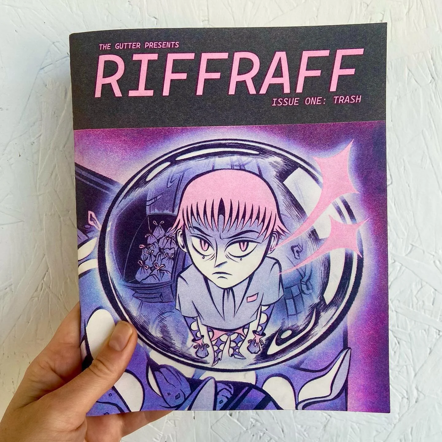 The Gutter presents RIFF RAFF #1, our very first anthology!

We&rsquo;re so excited to share our print issue featuring 10 amazing artists, as well as our expanded digital edition that you can download for $5 at www.thecomicsgutter.com !!

We&rsquo;re