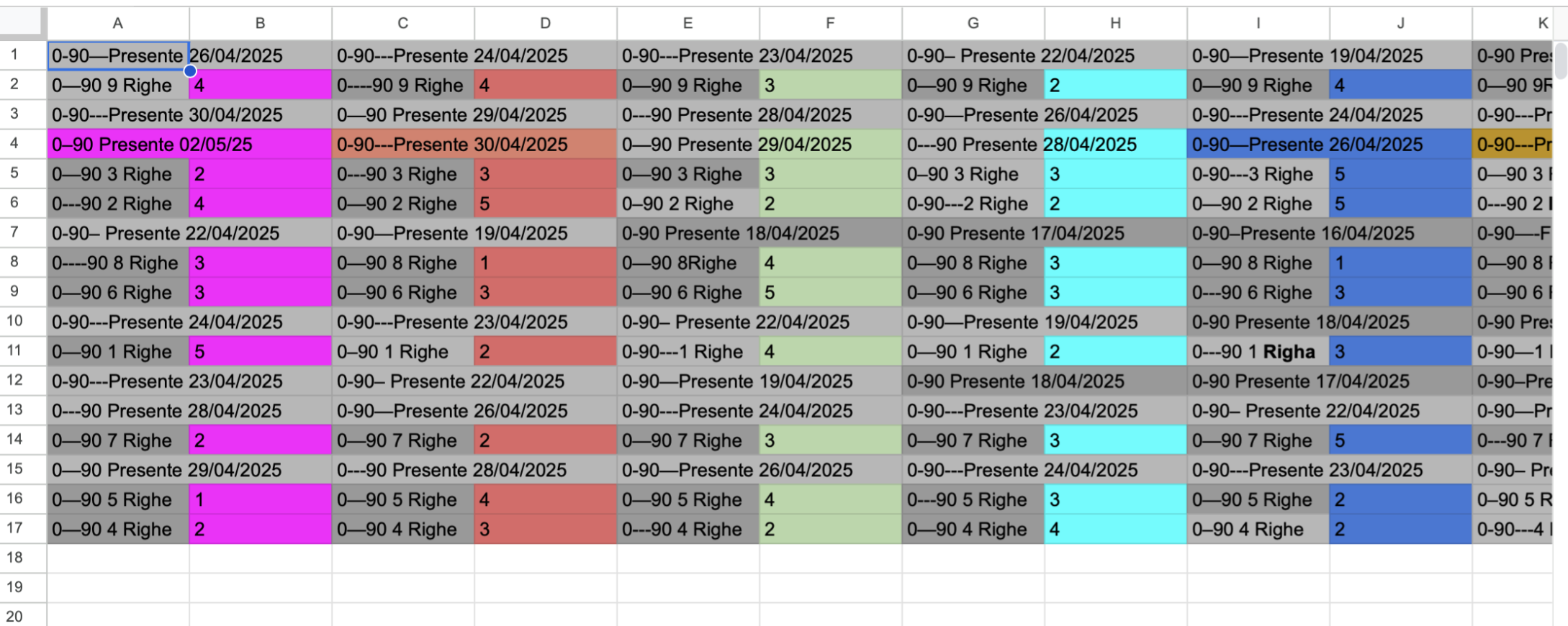 4) La matrice universale" - "Quello che mancava, finalmente reso accessibile."