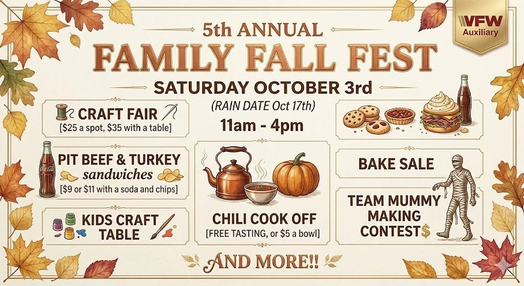 VFW Auxillary 5th Annual Fall Fest