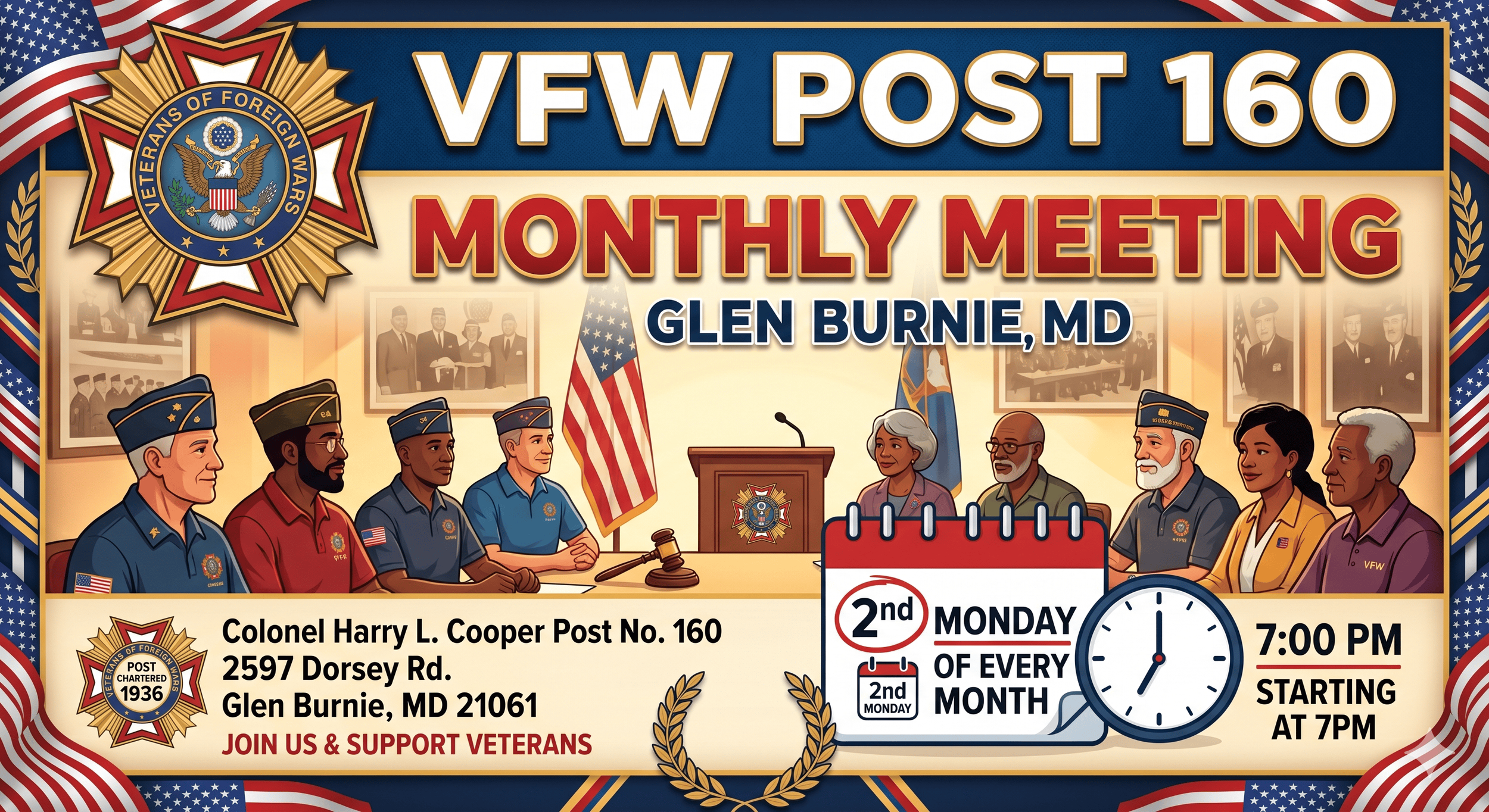 VFW Post 160 - Monthly Membership Meeting