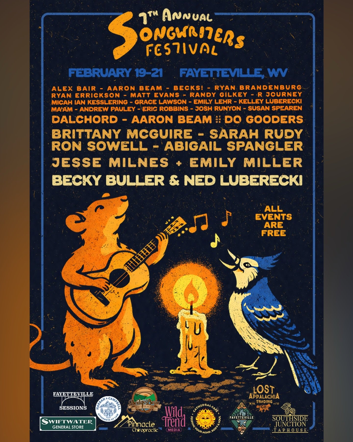 @britlmcg will be swapping songs and stories alongside some amazing songwriters at @lovehopearts during the Fayetteville Songwriters Festival! (2/20 at 7PM).
If you&rsquo;re anywhere near Fayetteville, come out! There&rsquo;s so much great music happ