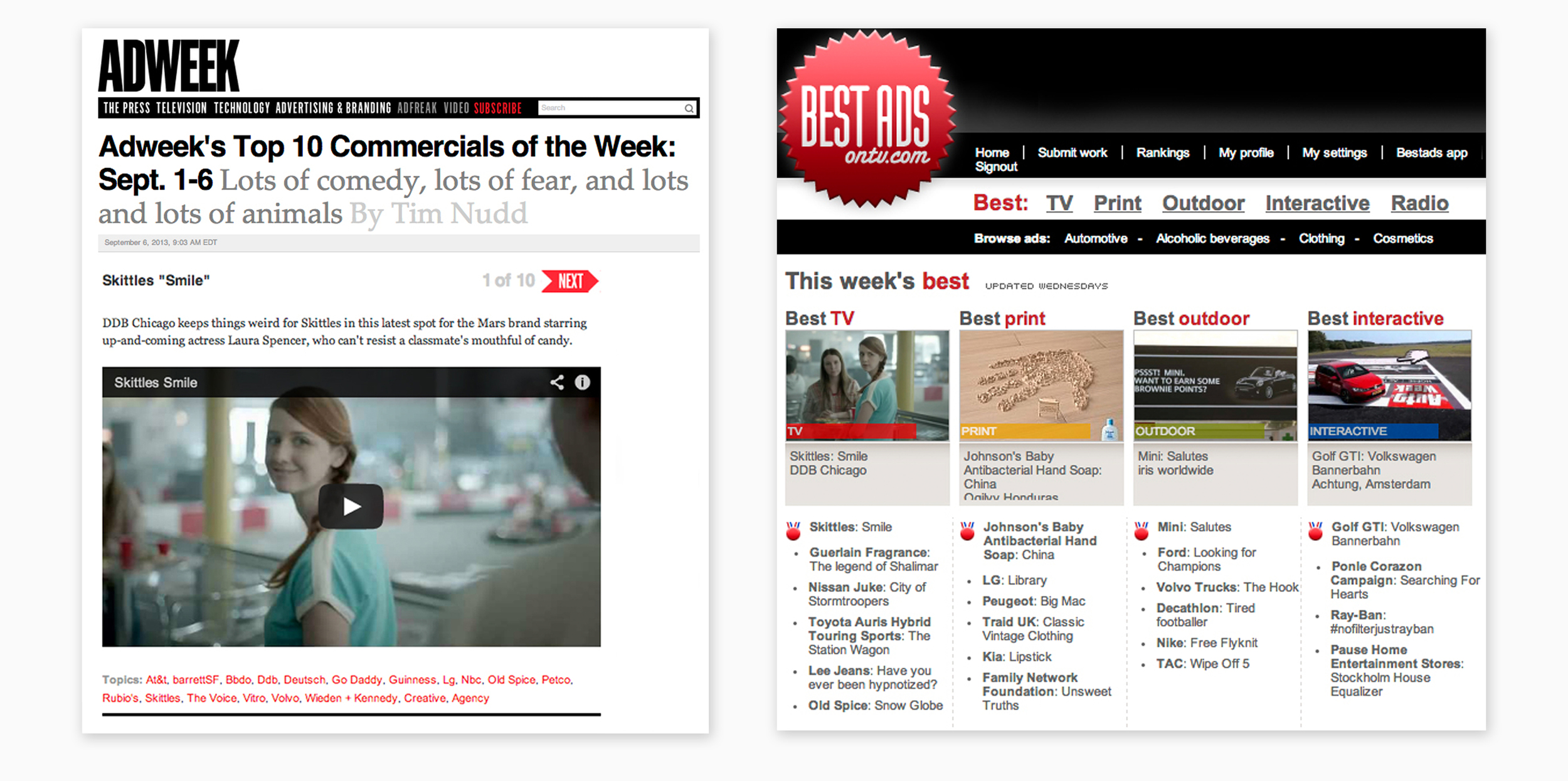   Credits ECD: Mark Gross CD/AD: Marisa Groenweghe CD/CW: Kathleen Tax Wille 