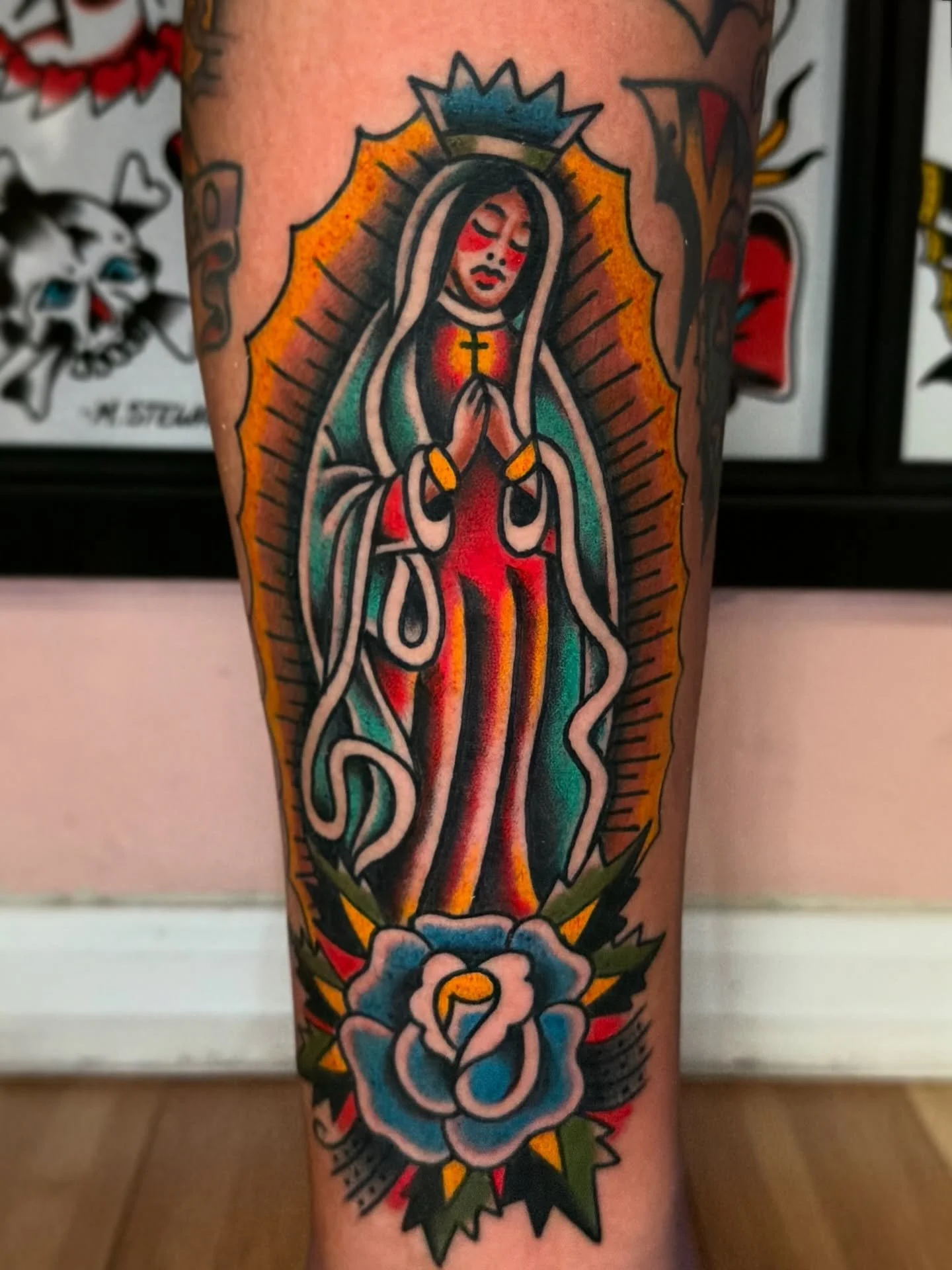 Always down for a Guadalupe 😎

.
.
.
#ghostmtn #orlandotattooer #luckyhorsetattoo #orlandotattooartist #americantradtionaltattoos