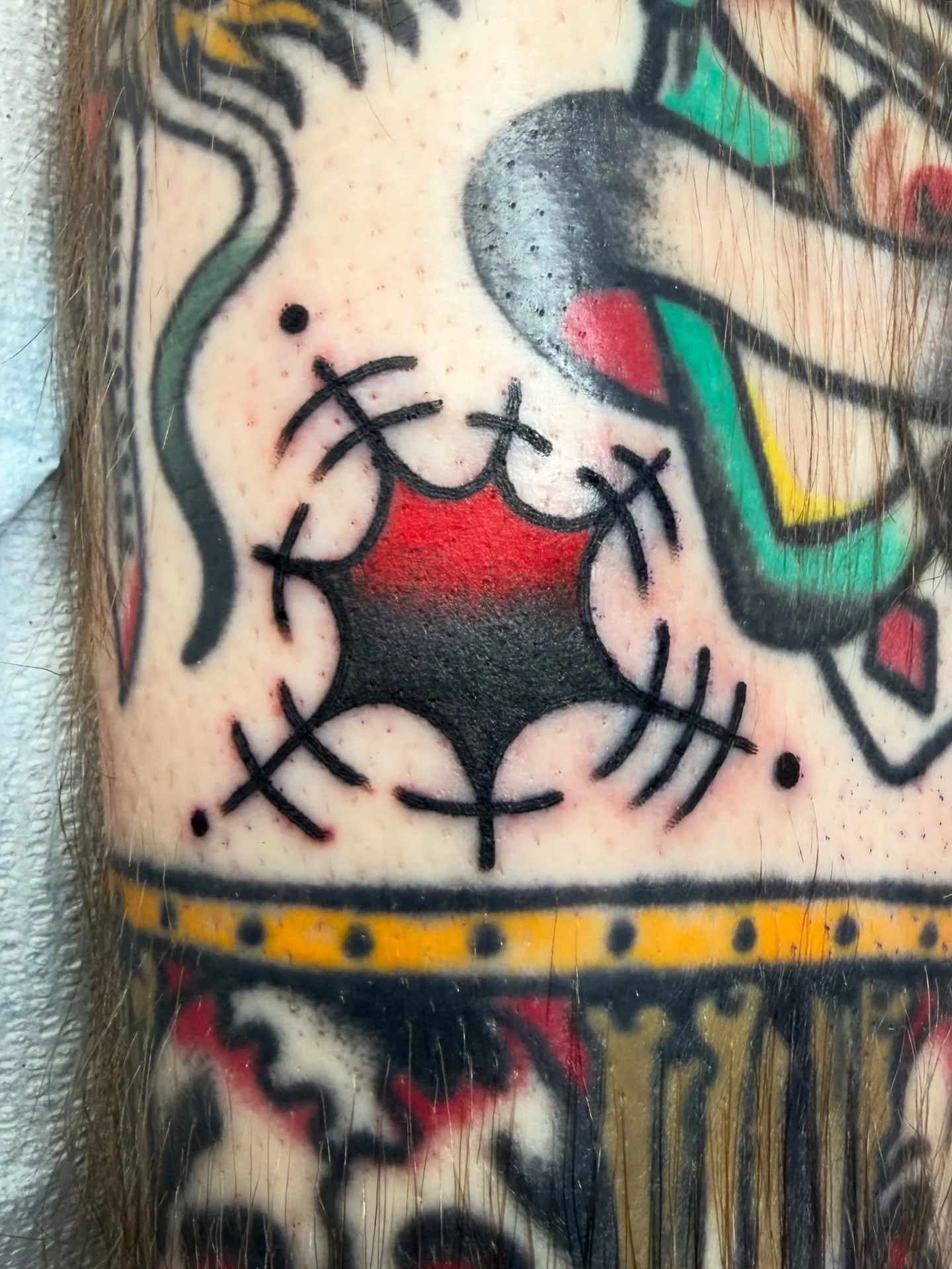 Got to send these tattz back to France ! Thank you Winston for walking in and being down for a quick little draw on session 🙏