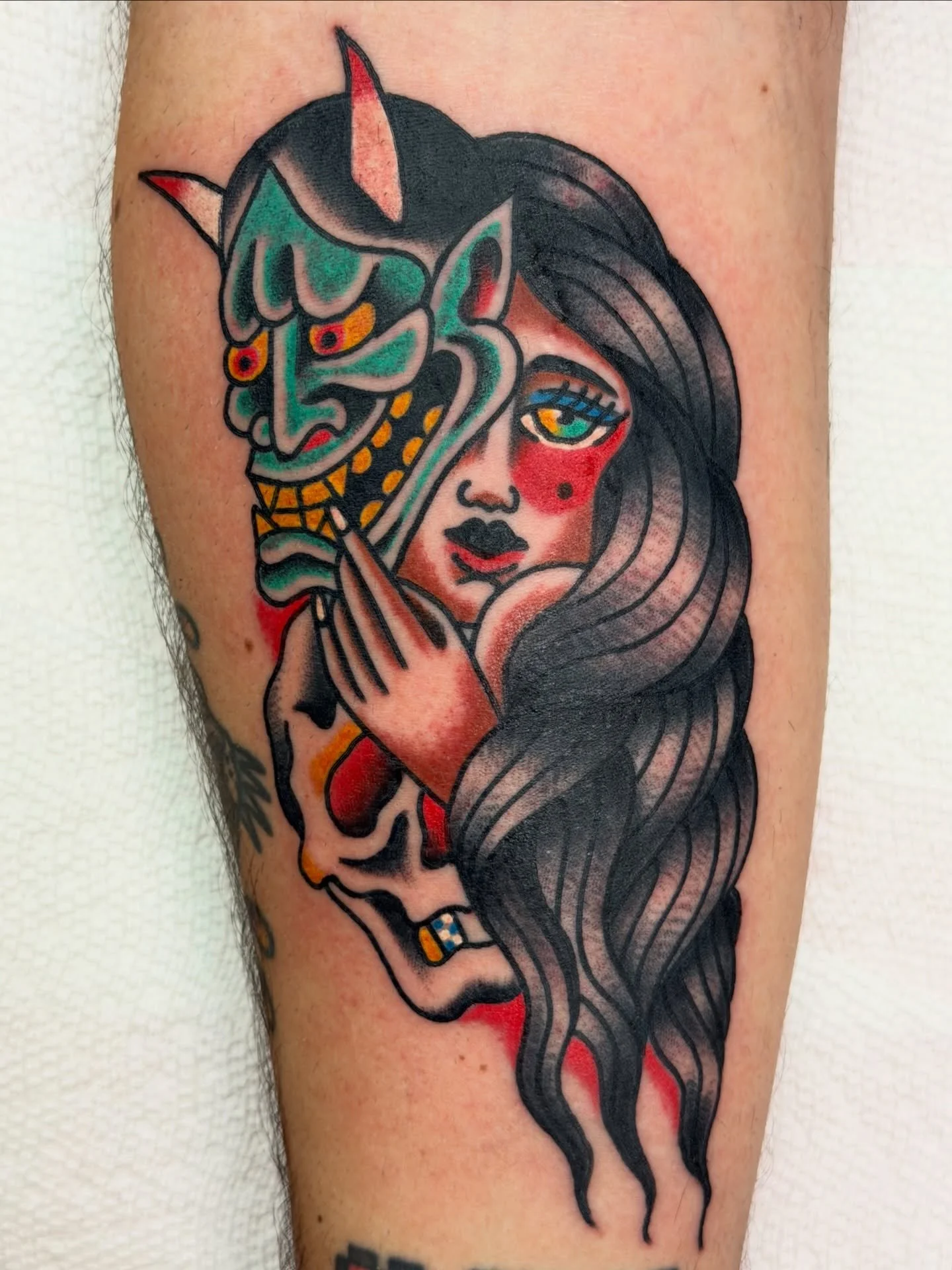 Thank you @christian.j.velez ! See yall today @luckyhorsetattoo for some stupid good flash deals !

.
.
.
#ghostmtn #orlandotattooer #luckyhorsetattoo #orlandotattooartist #americantradtionaltattoos