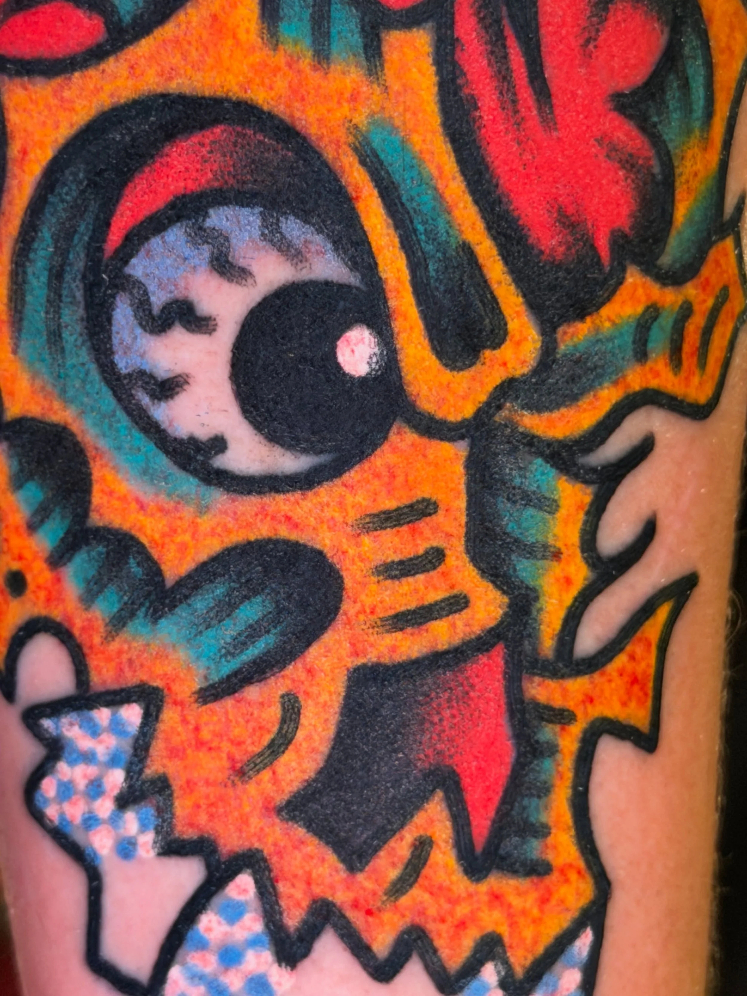 Good start to the weekend at the @floridagctattooexpo ! Got time today for TATTZ! DM or walk up 🤘

.
.
#ghostmtn #orlandotattooer #luckyhorsetattoo #orlandotattooartist #americantradtionaltattoos