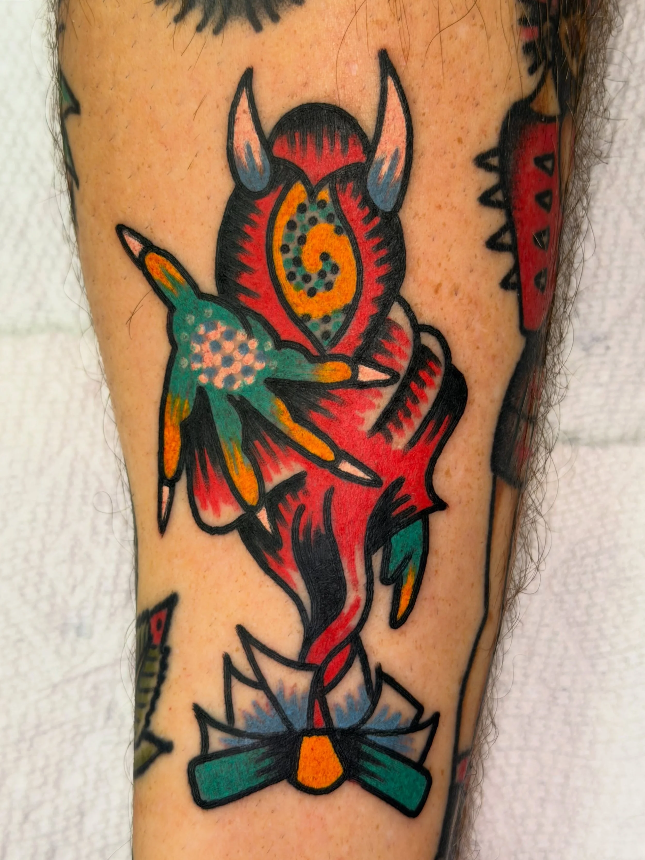 Stoked to start knocking out some TATTZ from my $200 flash special! Hit the link on my booking page to get on the books yall ❤️