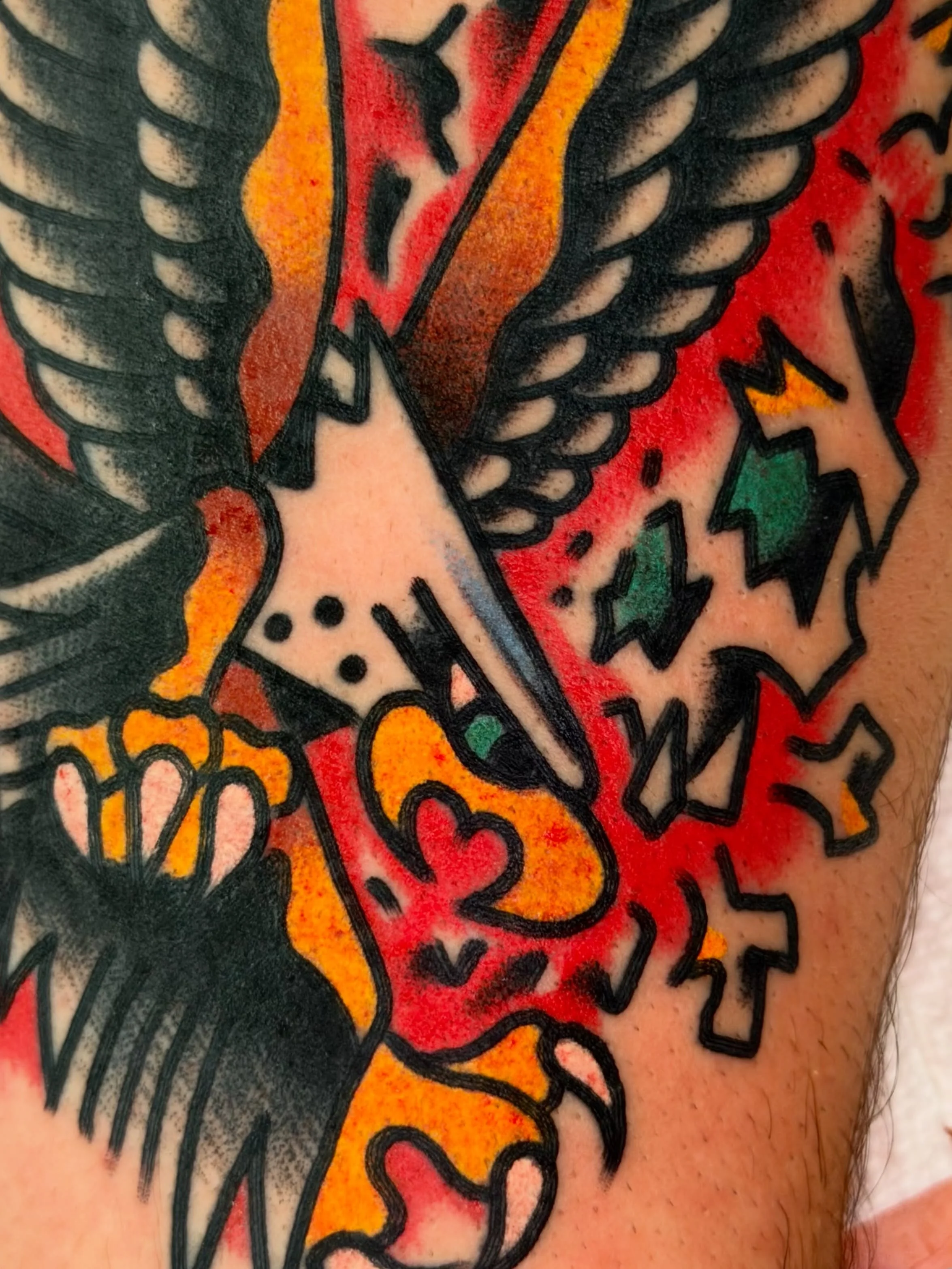 Stoked to knock out this eagle skull combo from the new flash I put out ! Would love to do the rest of them ASAP! Hit the book now button on my page to see my upcoming availability 🫶