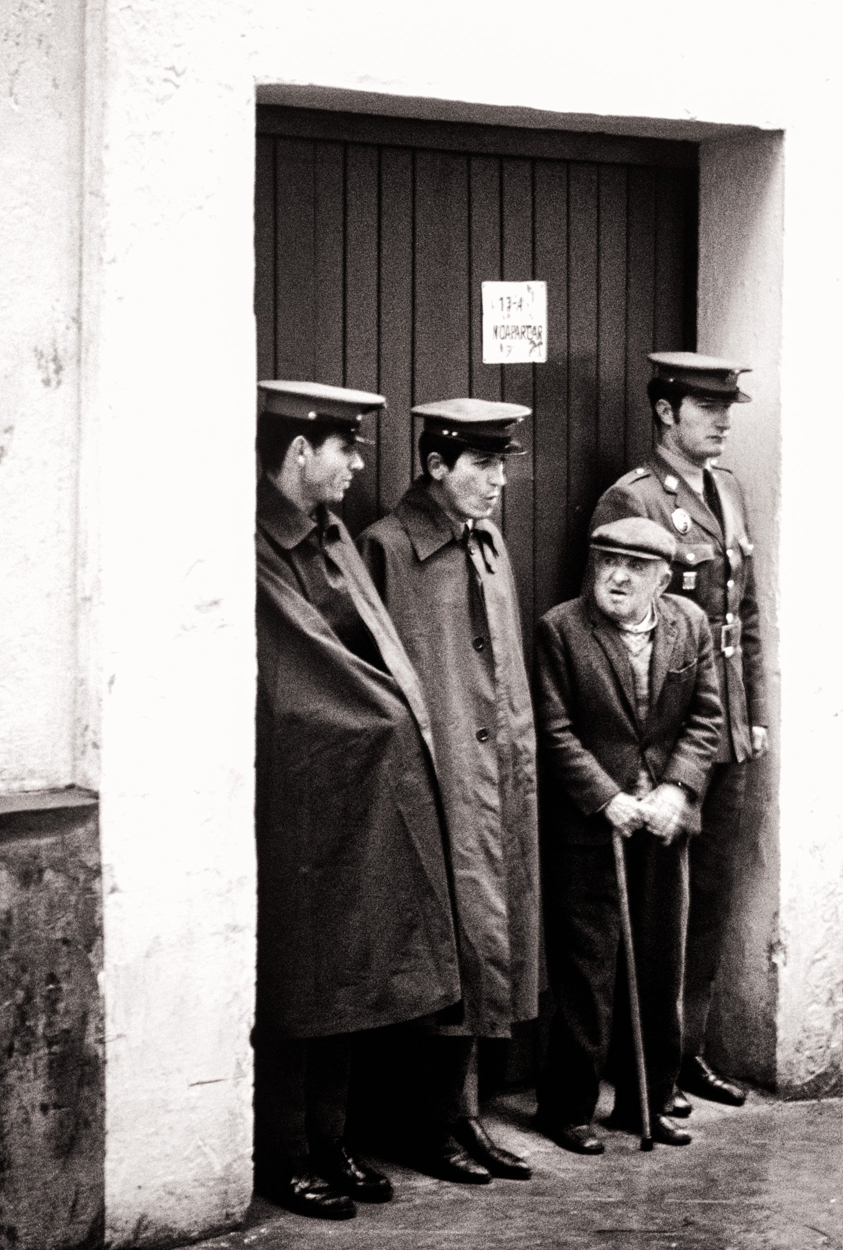 Spring 1974
These photographs are among the few remaining images from a journey through Southern Europe in April 1974, shortly before Easter. During an evening drive through the rural outskirts of Lisbon, we were unexpectedly stopped by soldiers. Wit