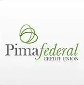 Pima Federal Credit Union logo with a green abstract symbol and text