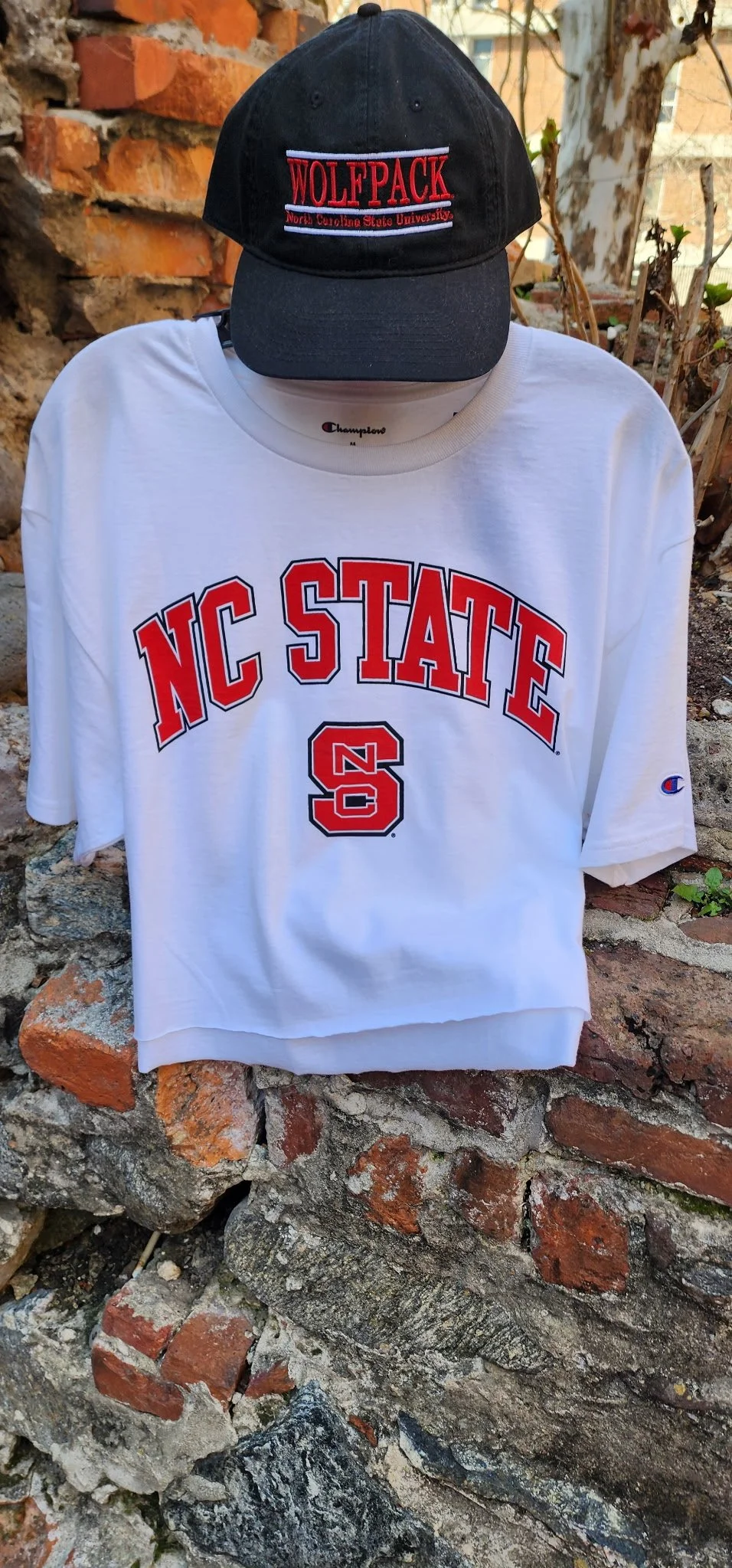NC State Cropped Tee