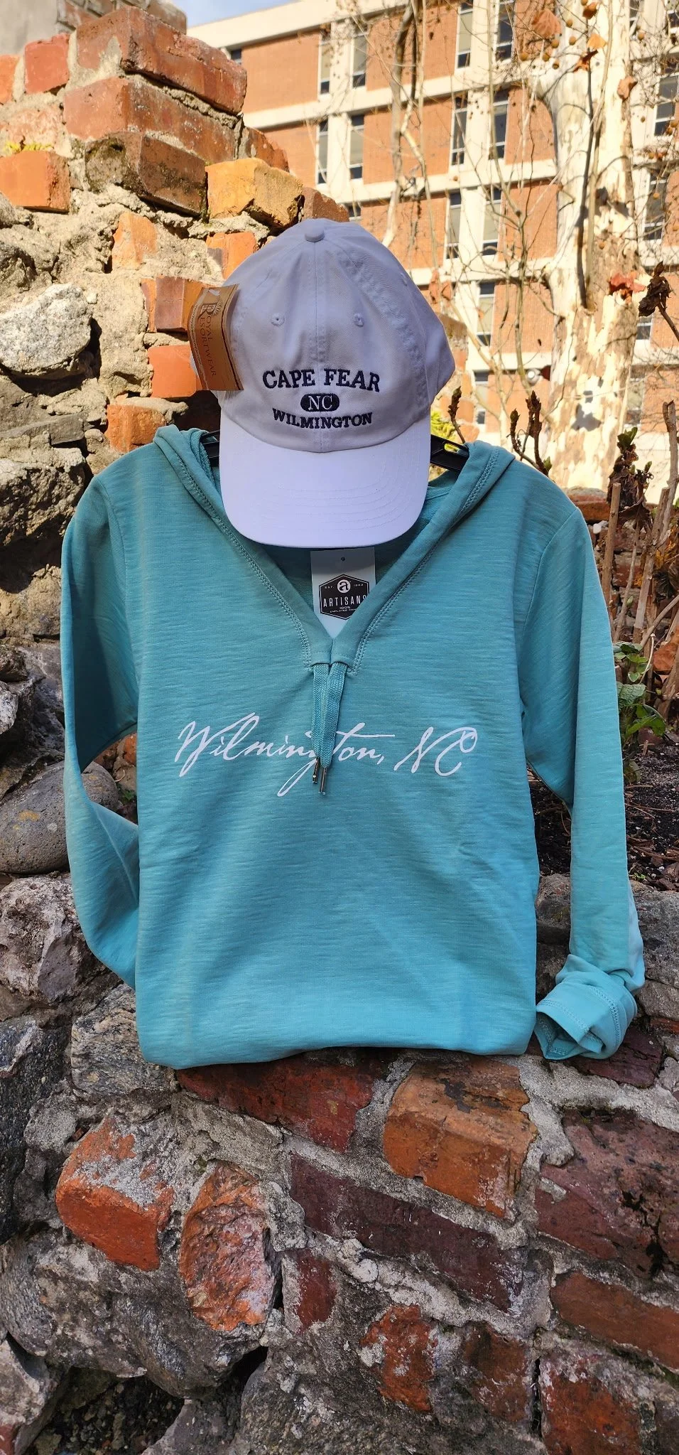 Wilmington V Neck Hoody Teal.jpg