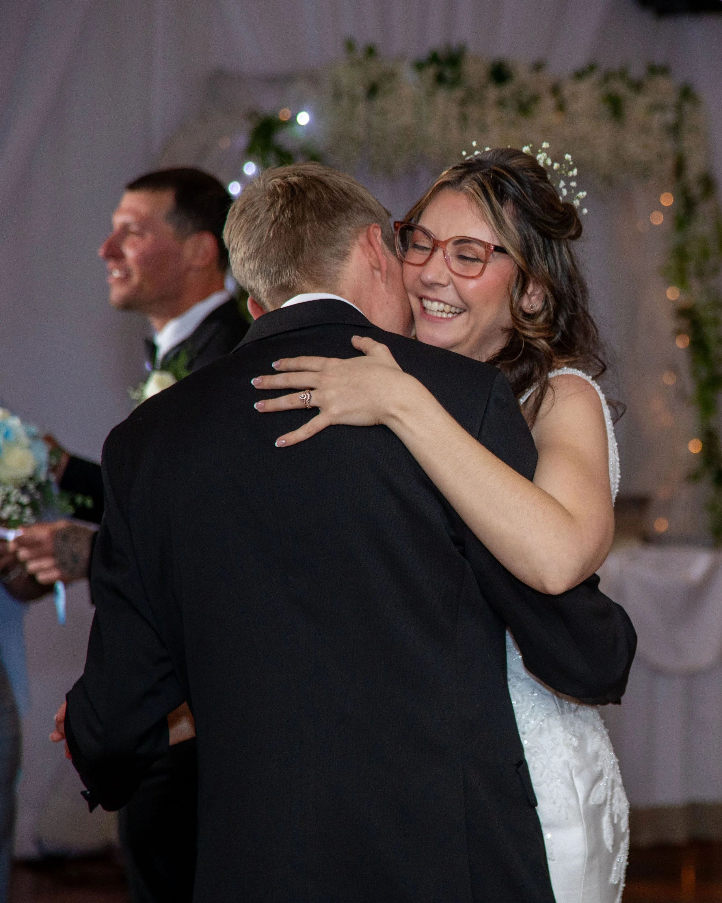 Bride and groom first dance