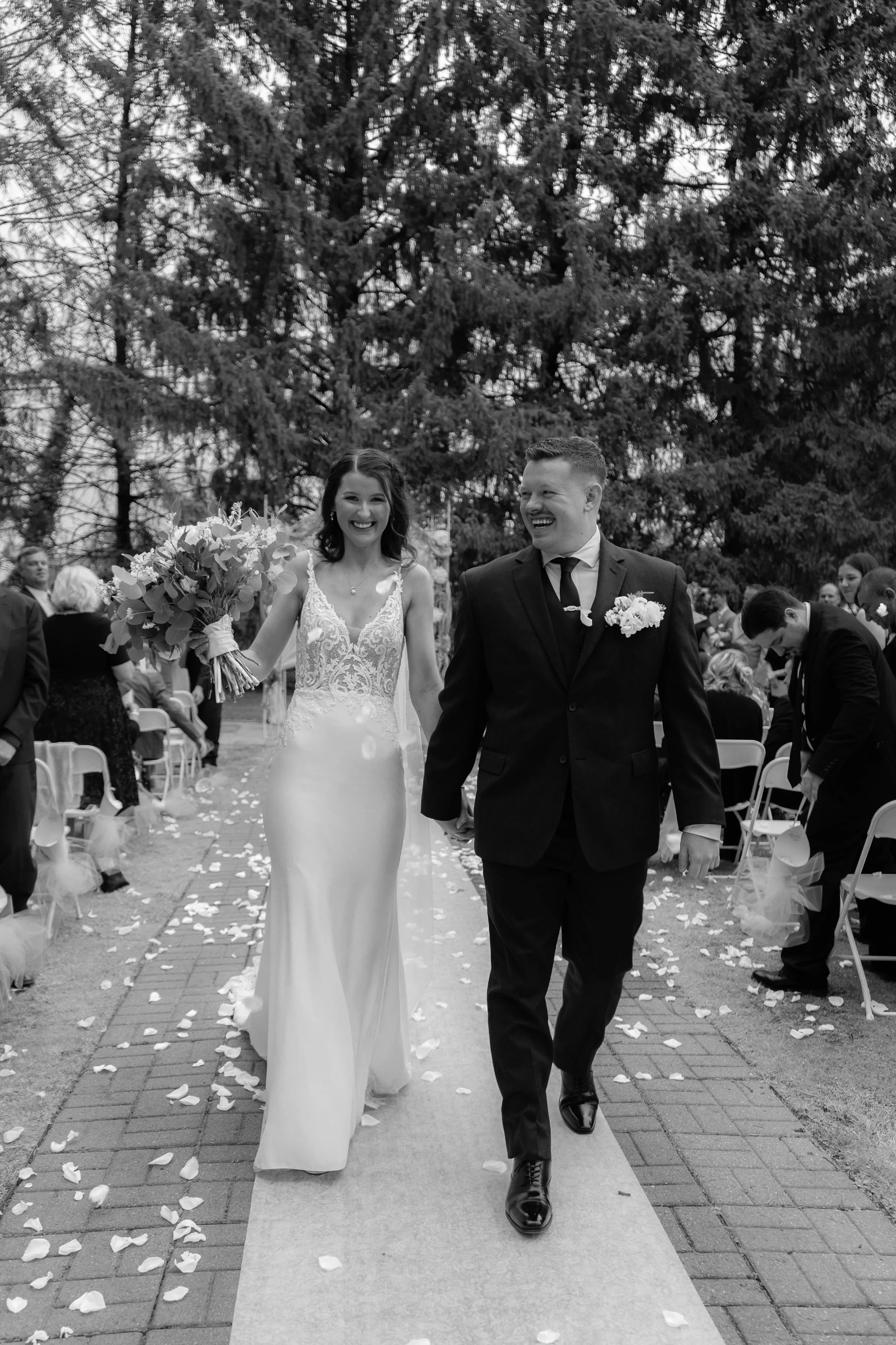 Wedding couple during ceremony