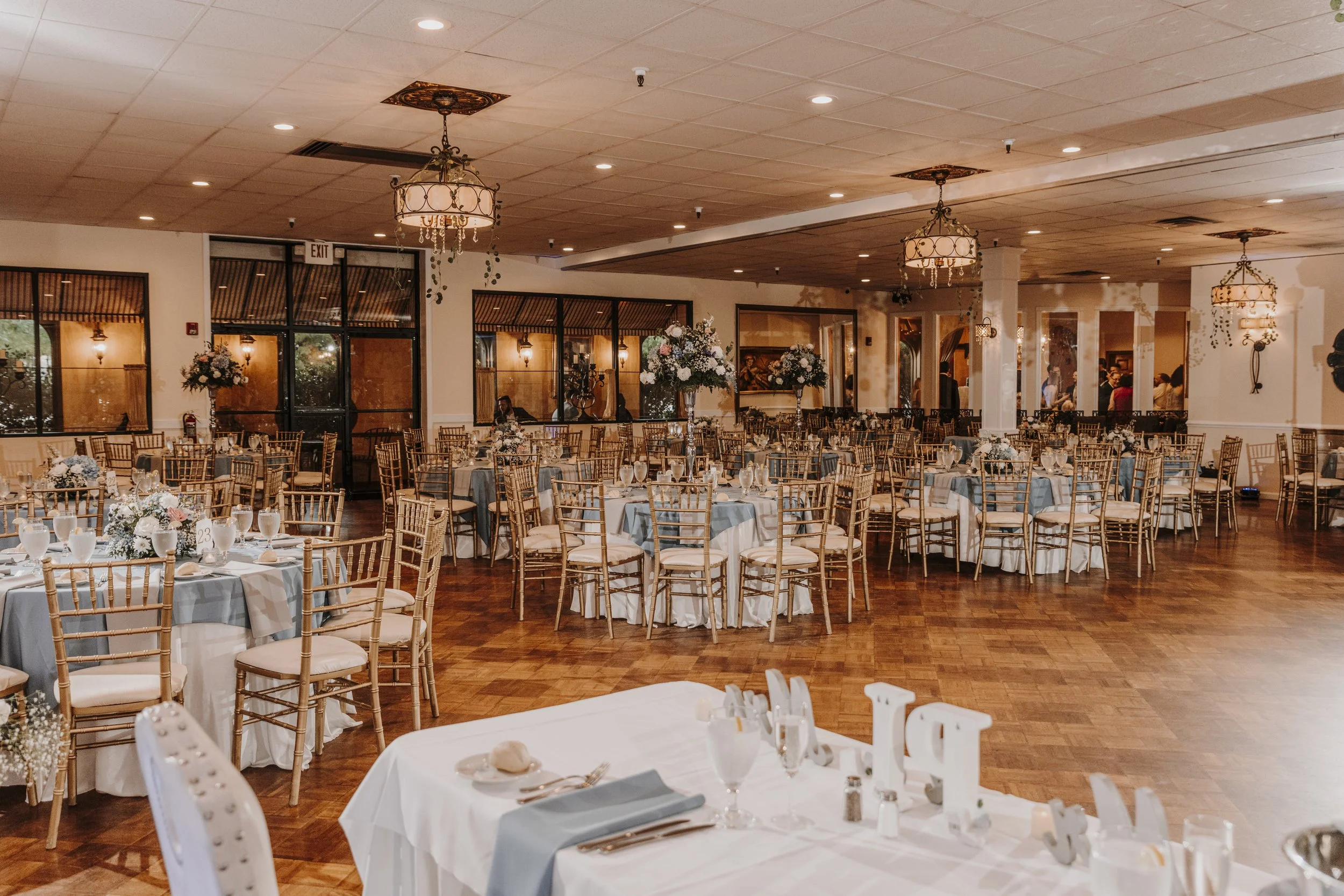 Ballroom reception tables