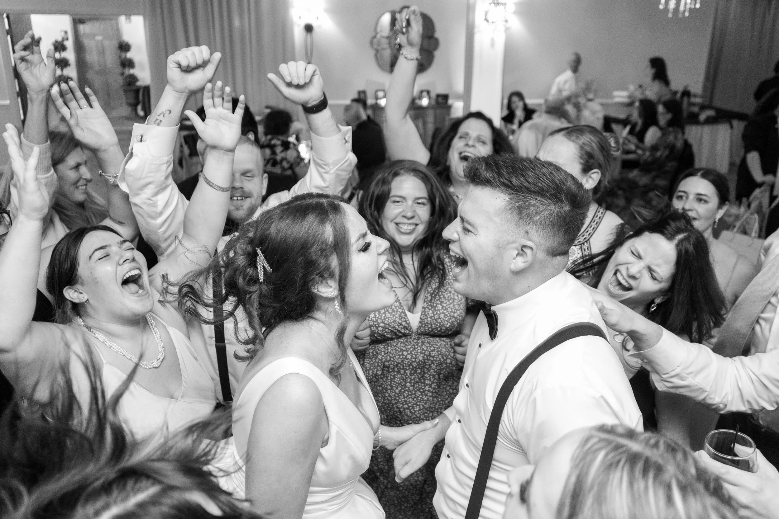 Bridal party dance floor 