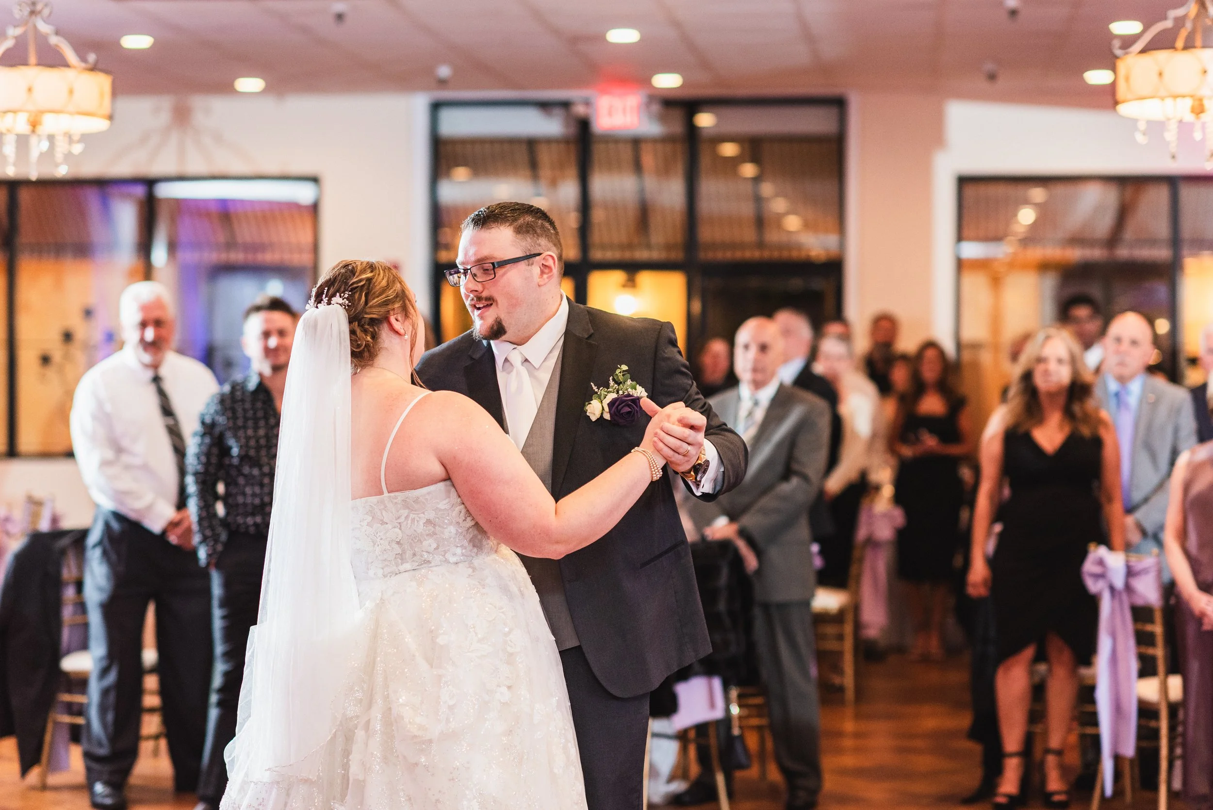Bride and groom first dance
