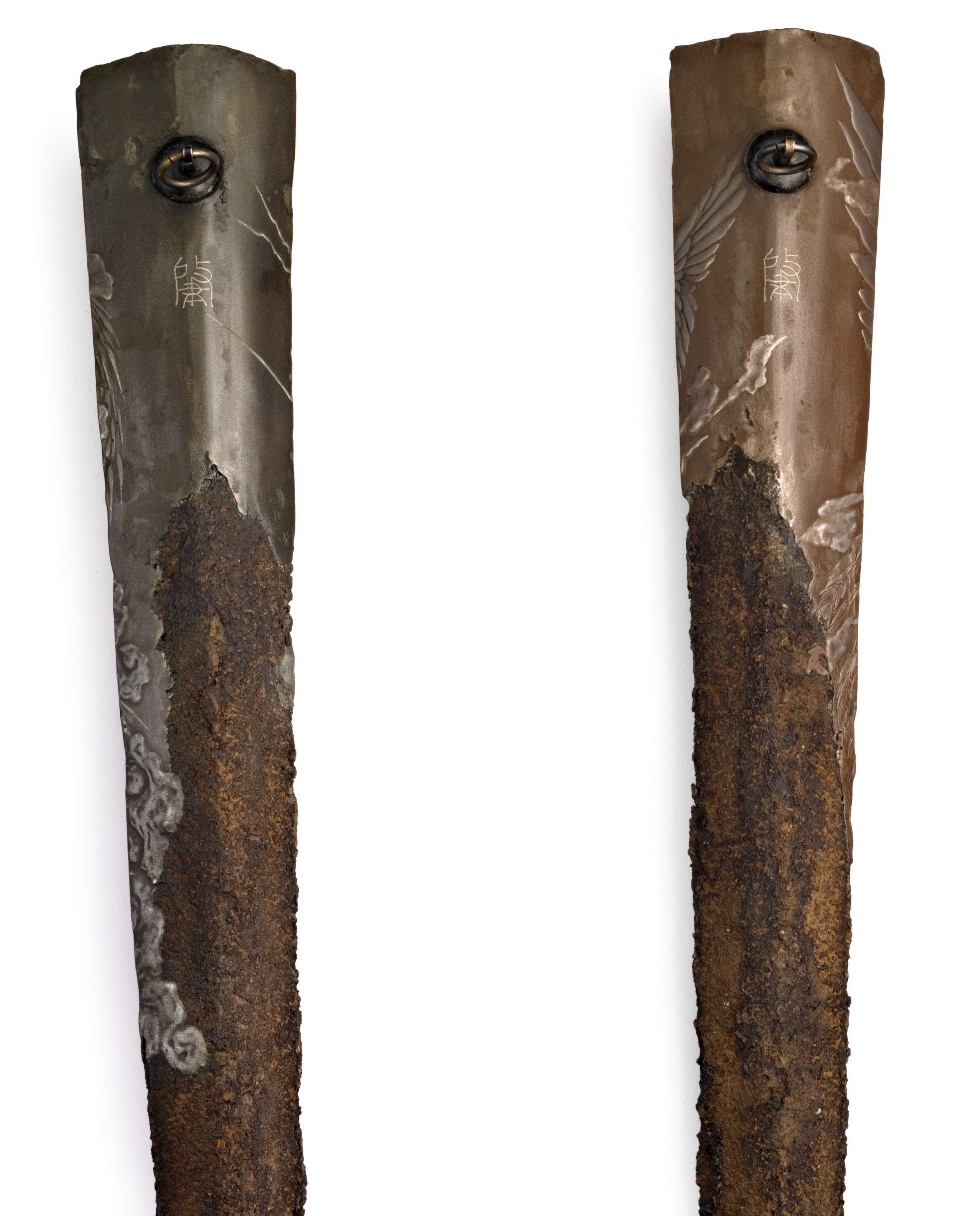 TWO HANGING FLOWER VASES ( kake hanaire ).jpg