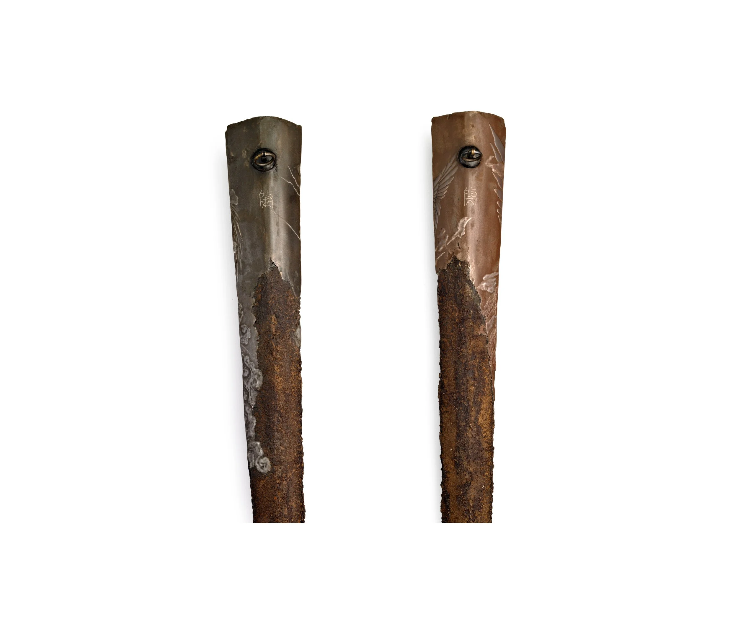 Two Hanging Flower Vases