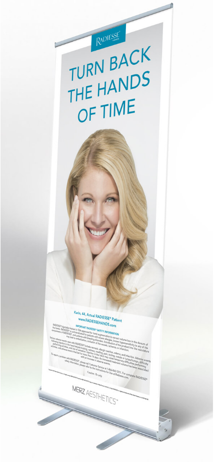 Concept/copy - Radiesse® in-office display