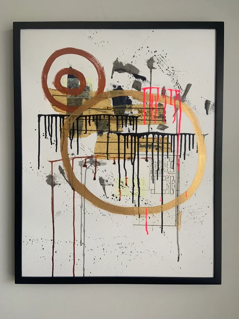 Aerospace - 22x28" Mixed Media on Archival Watercolor Paper