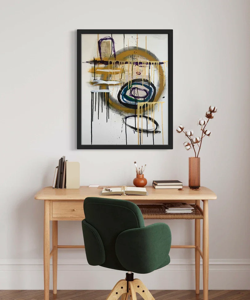 At Once - 22x28 inch mixed media artwork.webp