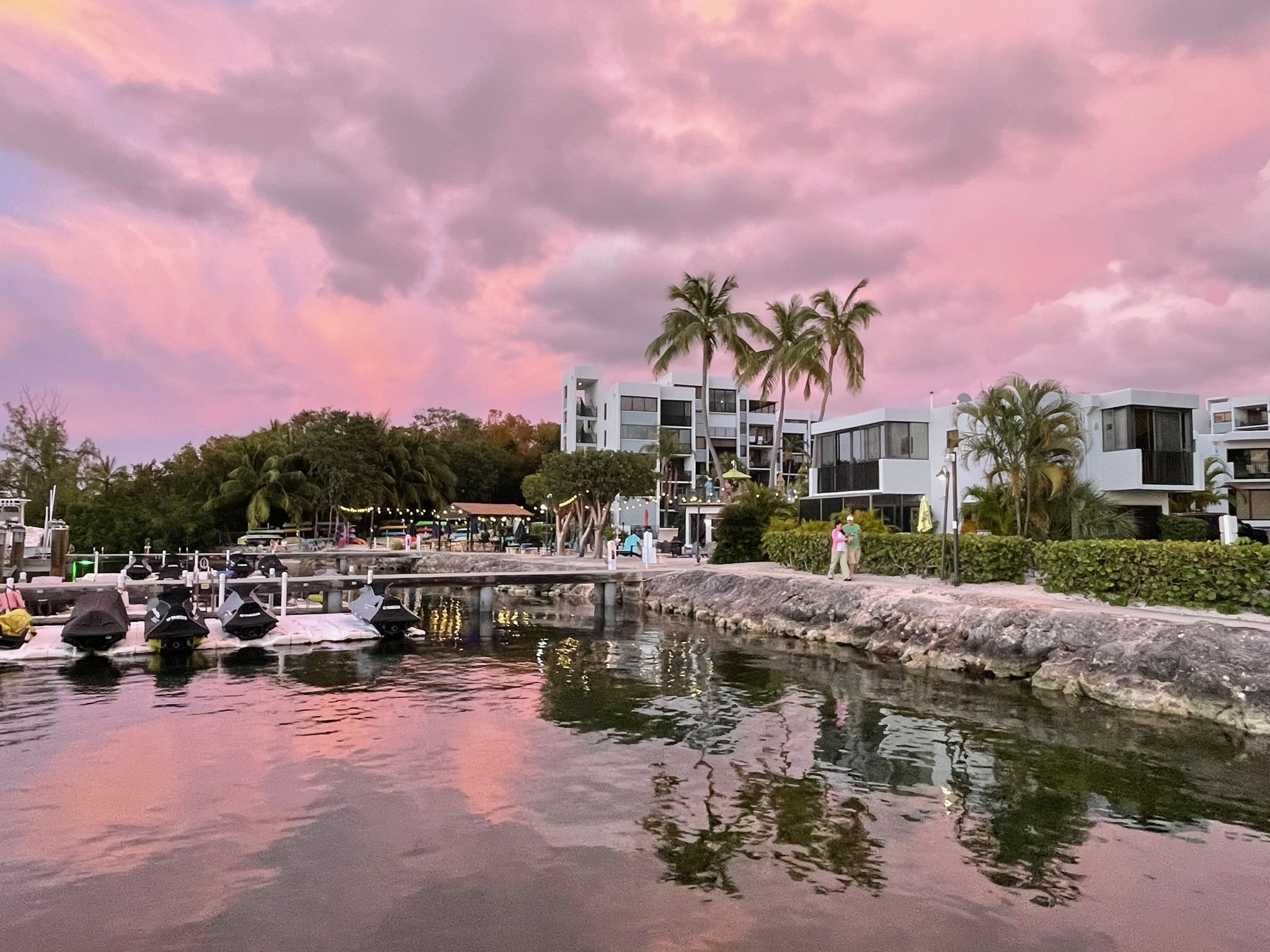 Moon Bay in Key Largo is known for its incredible sunsets over Blackwater Sound, making it a favorite destination for boating, relaxing, and enjoying the beauty of the Florida Keys.