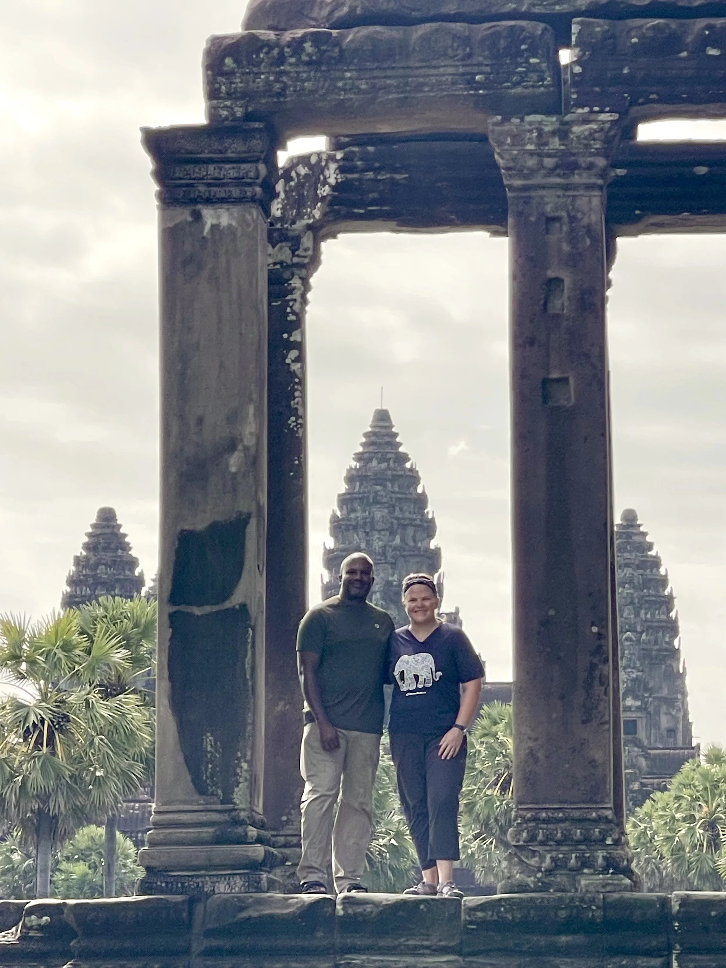 Angkor Wat in Siem Reap, Cambodia, is the world's largest religious monument and one of Southeast Asia's most spectacular UNESCO World Heritage Sites, renowned for its ancient Khmer architecture.