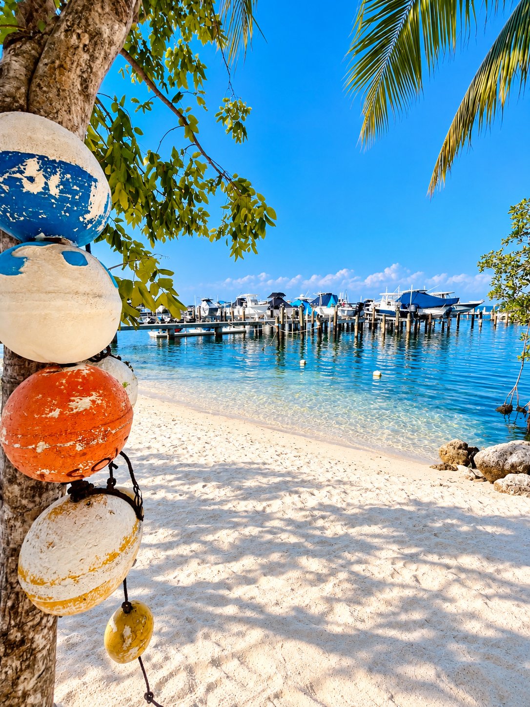 Moon Bay Beach Buoys Palm Trees Marina.jpg