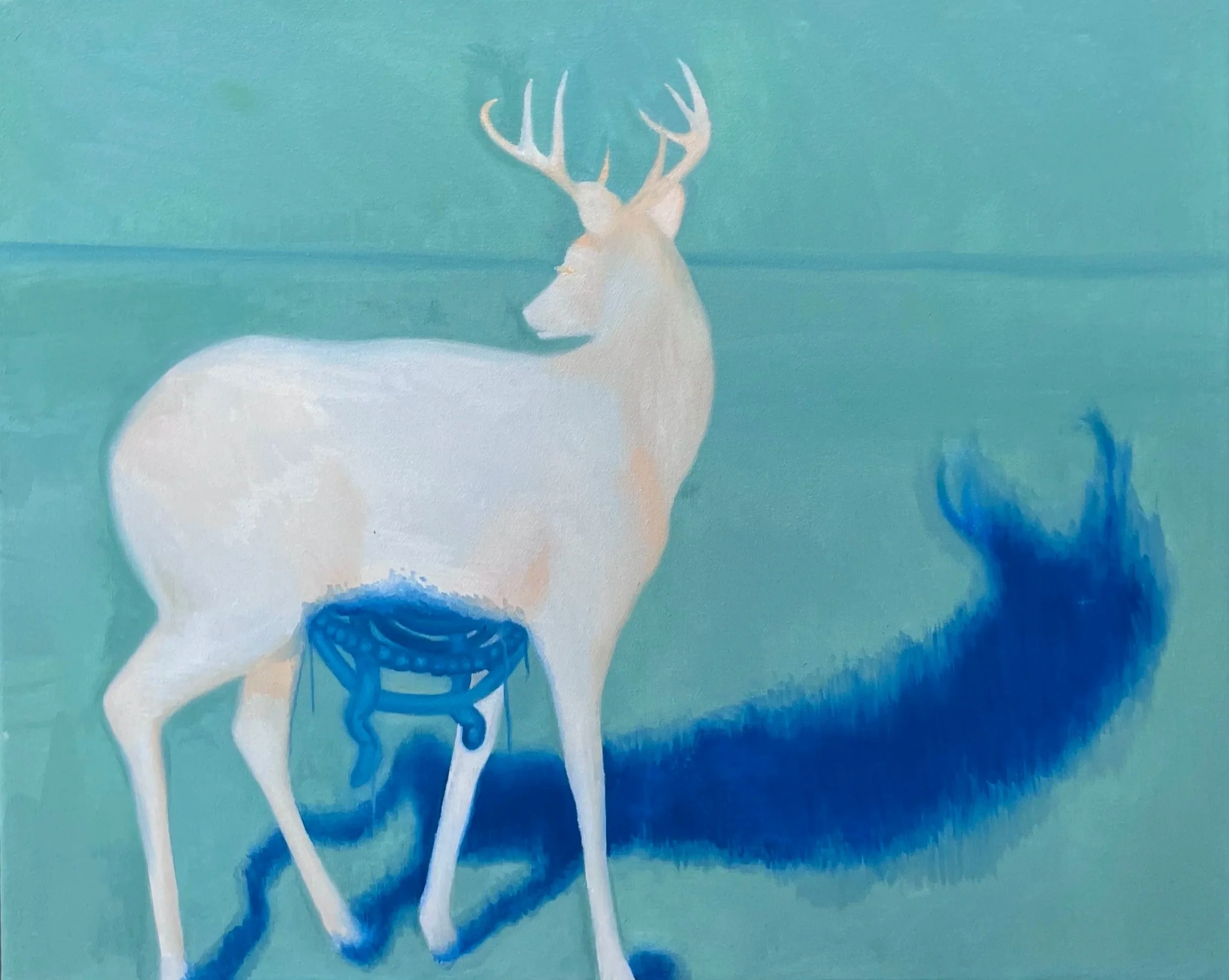 "Echoes", 2025, 16" x 20", Oil on Canvas