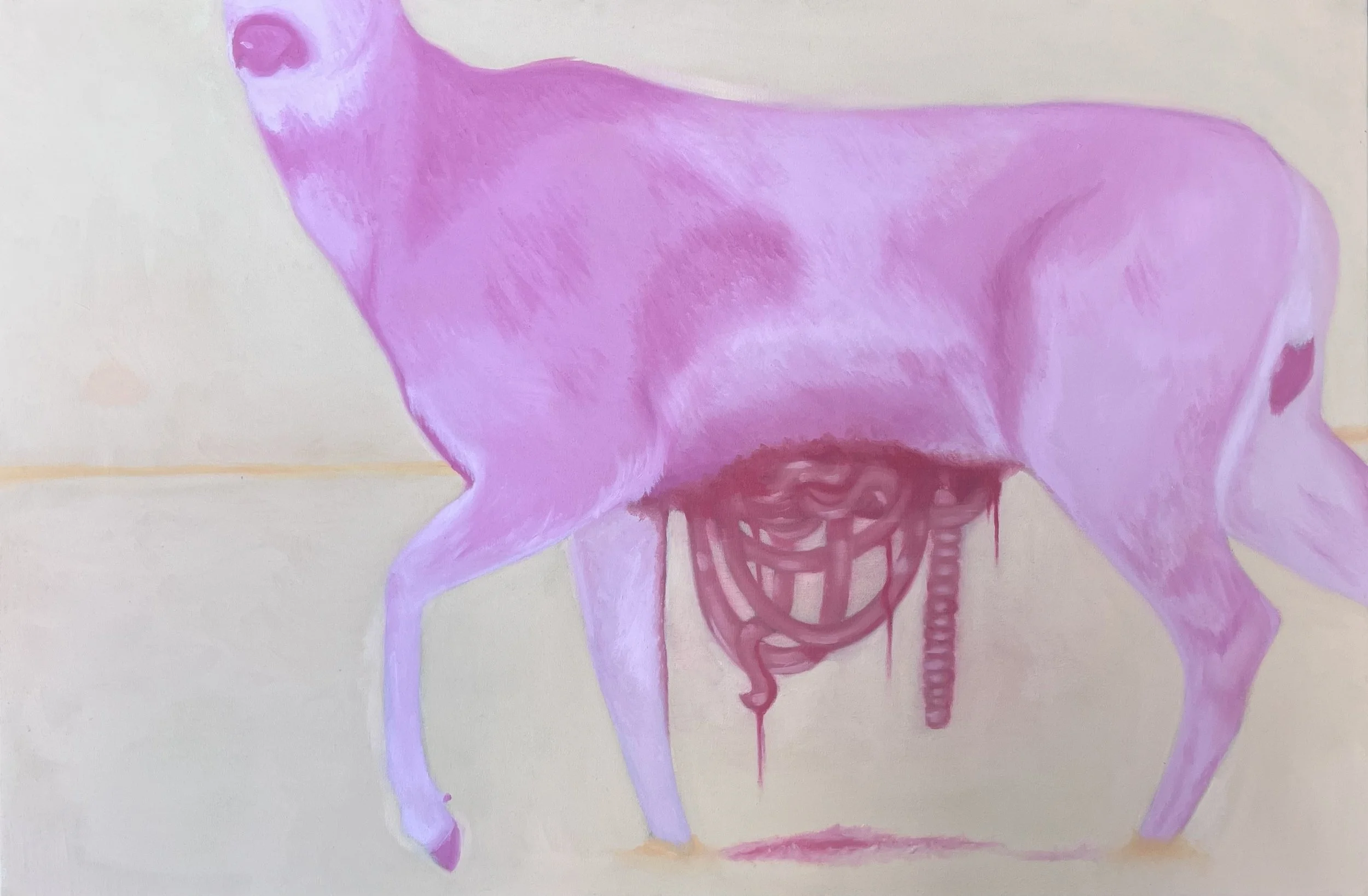 "Why Would He Do That?", 2025, 24" x 36" , Oil on Canvas