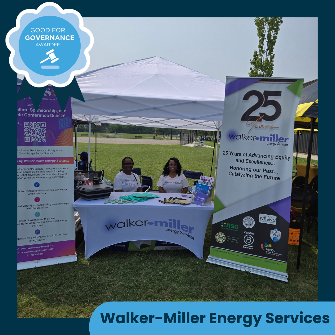Good For Governance | Walker-Miller Energy Services