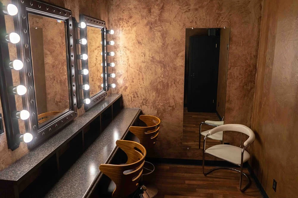 Makeup room for Windstar's Production Studio