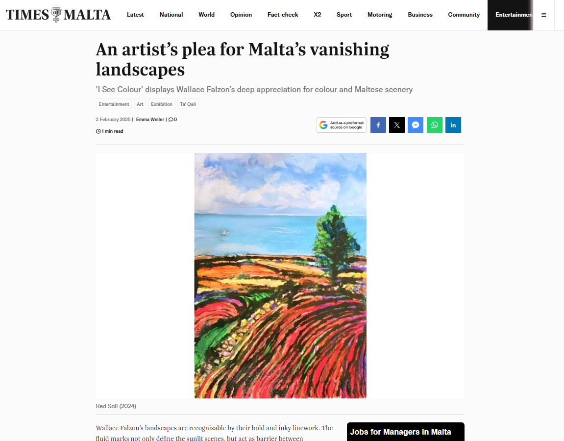An artist’s plea for Malta’s vanishing landscapes