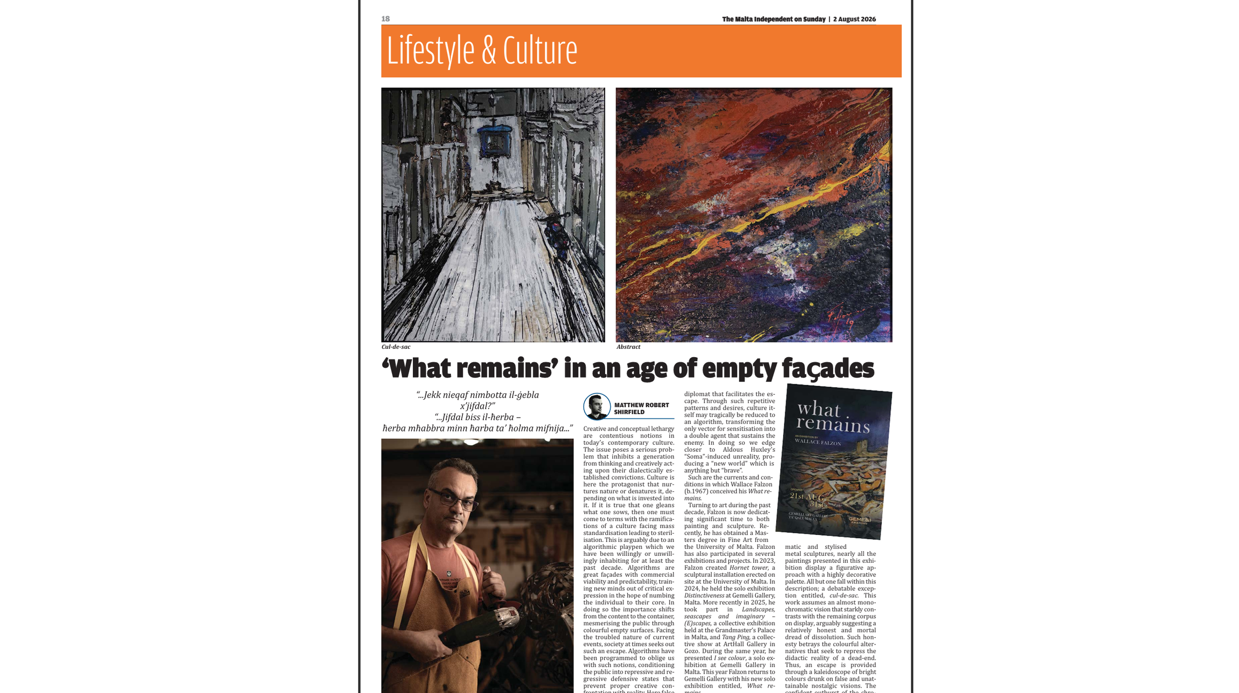 ‘What remains’ in an age of empty façades
