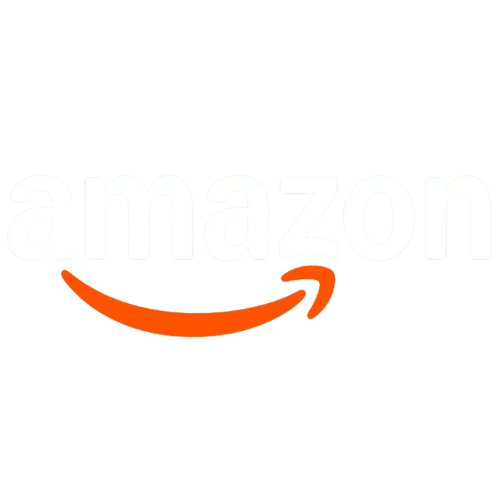 Amazon logo with a stylized orange smile underneath