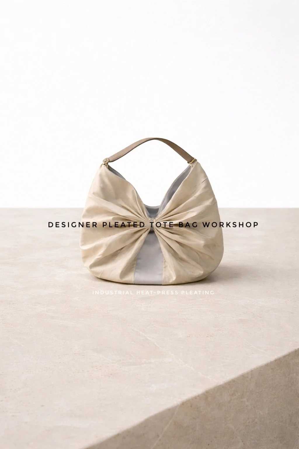 Designer Pleated Tote Bag Workshop | Industrial Heat-Press Pleating